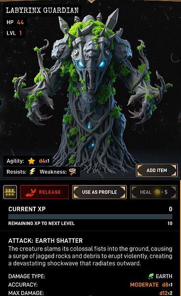 Labyrinx Guardian barcodearchive warcodes