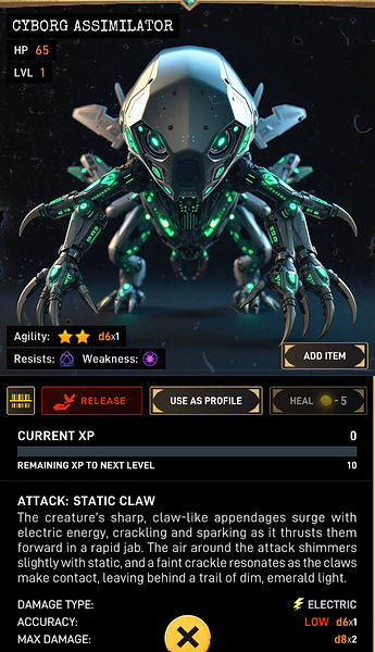 Cyborg Assimilator warcodes barcodearchive