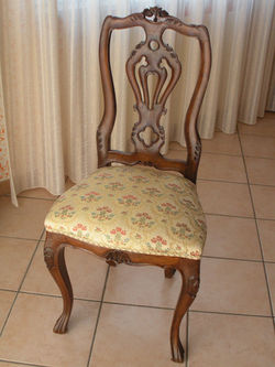 Rivestimento sedia in legno
