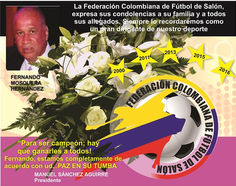 El microfútbol del Valle y de Colombia de luto