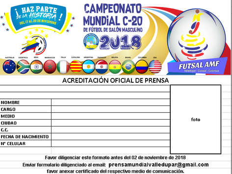 Abierta acreditación para la prensa del Mundial
