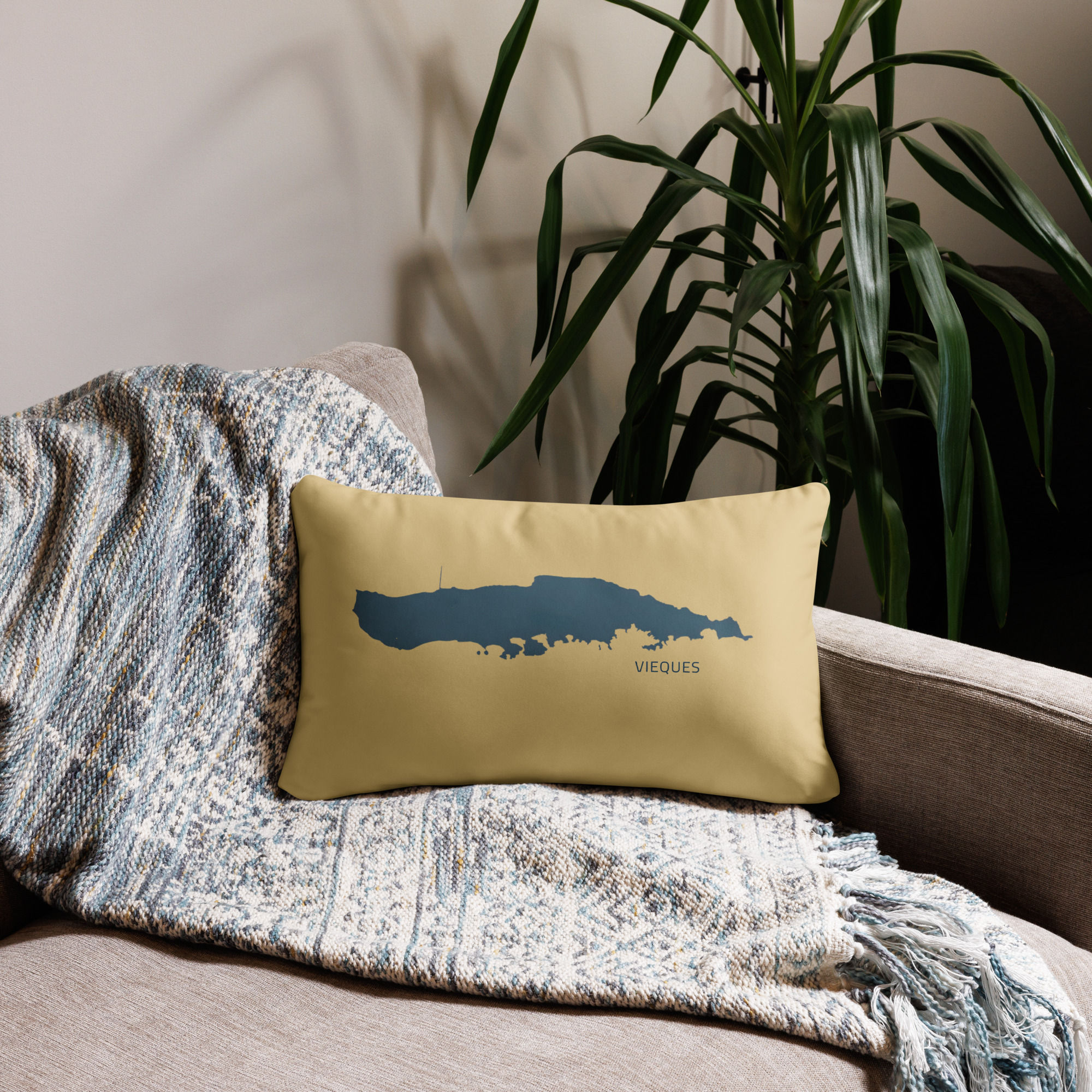 Vieques Island 20x12 Throw Pillow