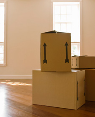 Stacked moving boxes – organized and efficient packing services in Missouri