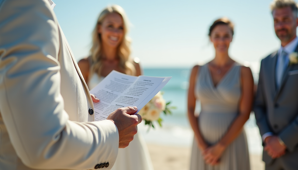 Unveiling Ben' Unique Wedding Celebrant Services