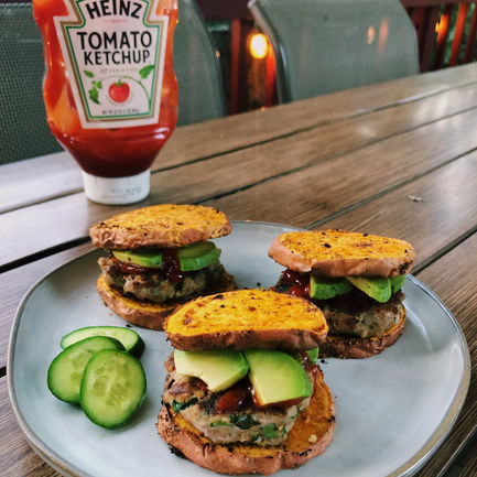 Veggie Packed Turkey Burgers 