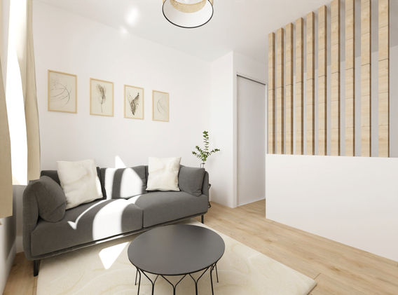 My sweet home concept - Vue réaliste pièce à vivre - Projet Salengro
