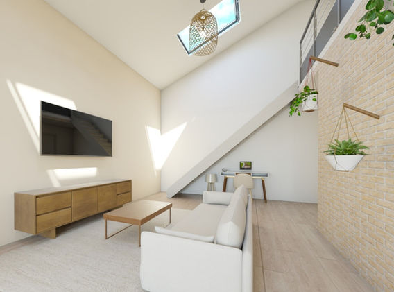 My sweet home concept - Vue réaliste salon - La villa Garnier