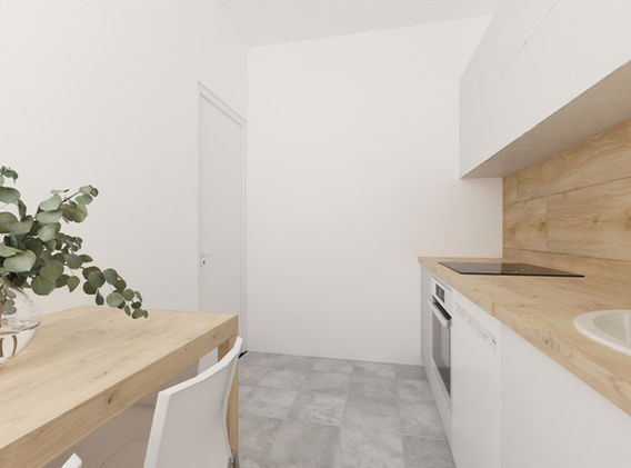 My sweet home concept - Vue réaliste cuisine - Projet Salengro