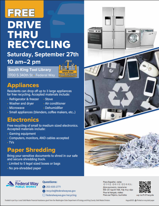 Drive through recycle event
