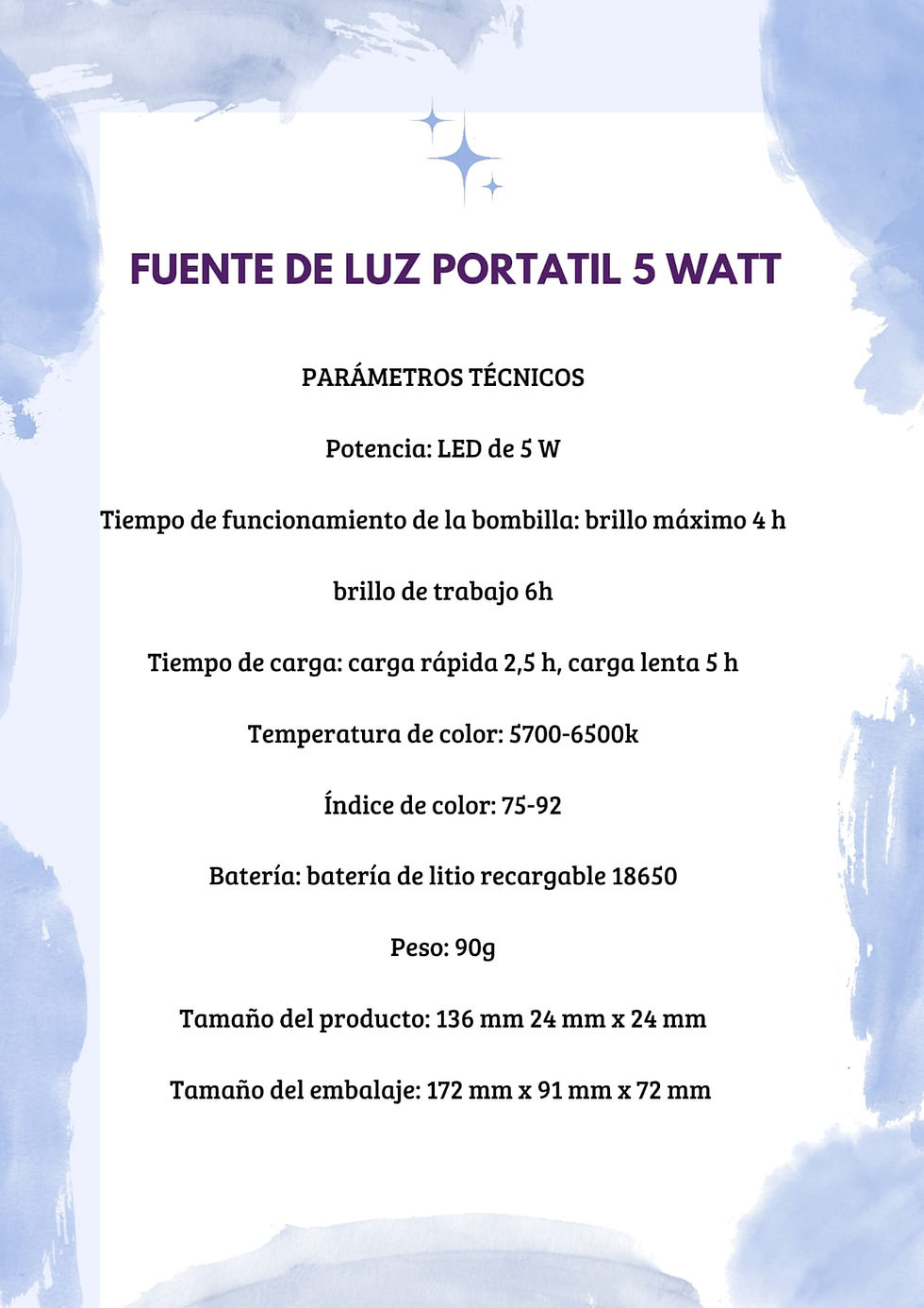 Miniatura: FUENTE DE LUZ PORTATIL AGS 5 WATT