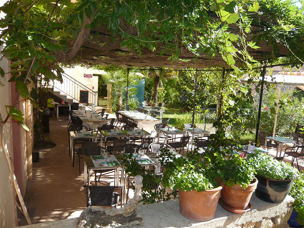 Terrasse côté jardin