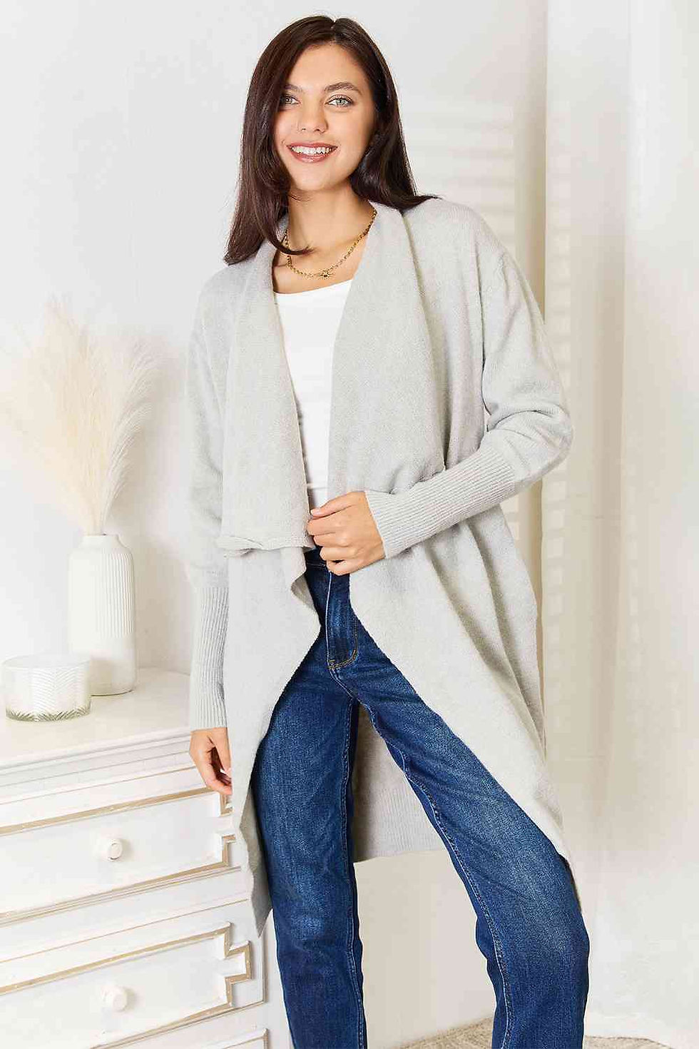 Thumbnail: Duster Cardigan with Pockets-