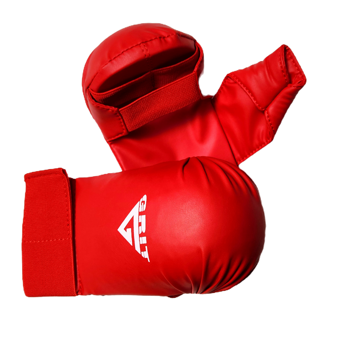 Red Karate Kumite Mitts. GRIT Brand