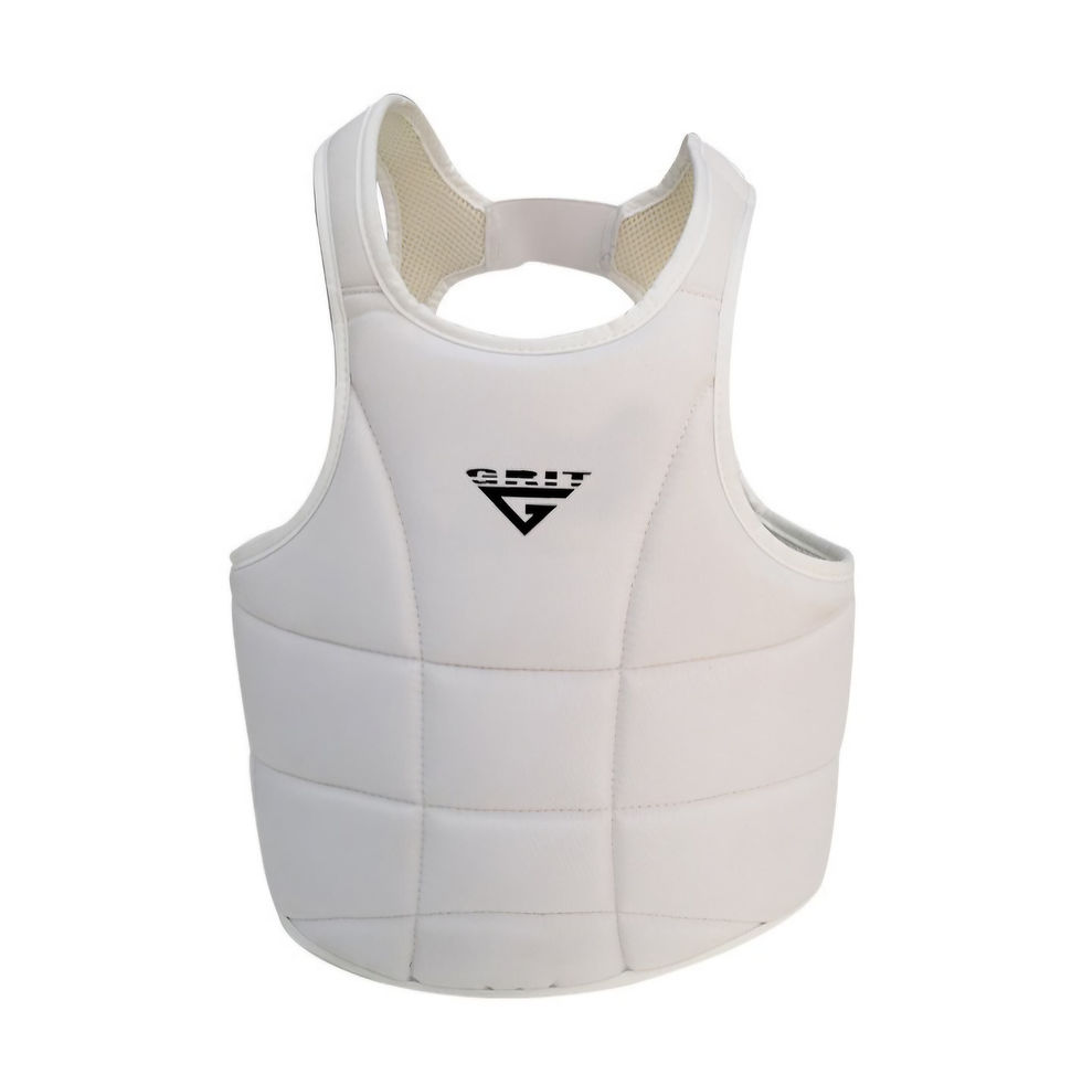White Karate Chest protector GRIT Brand