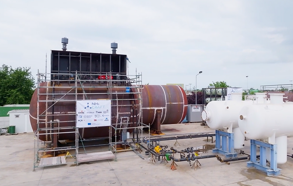 NH3CRAFT land-based validation of bunkering and fuel transfer