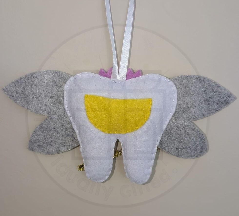 Yellow tooth pouch