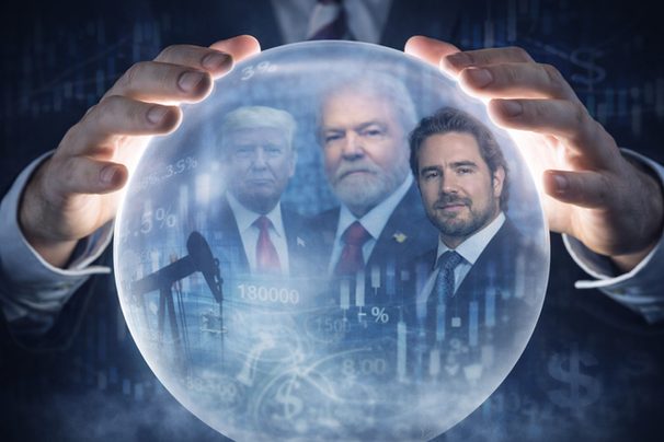 visões políticas e do mercado financeiro no futuro