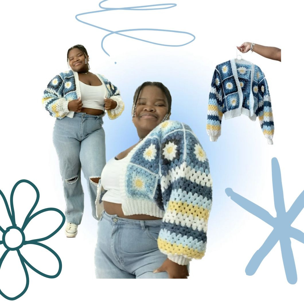 DAISY SQUARE CARDIGAN