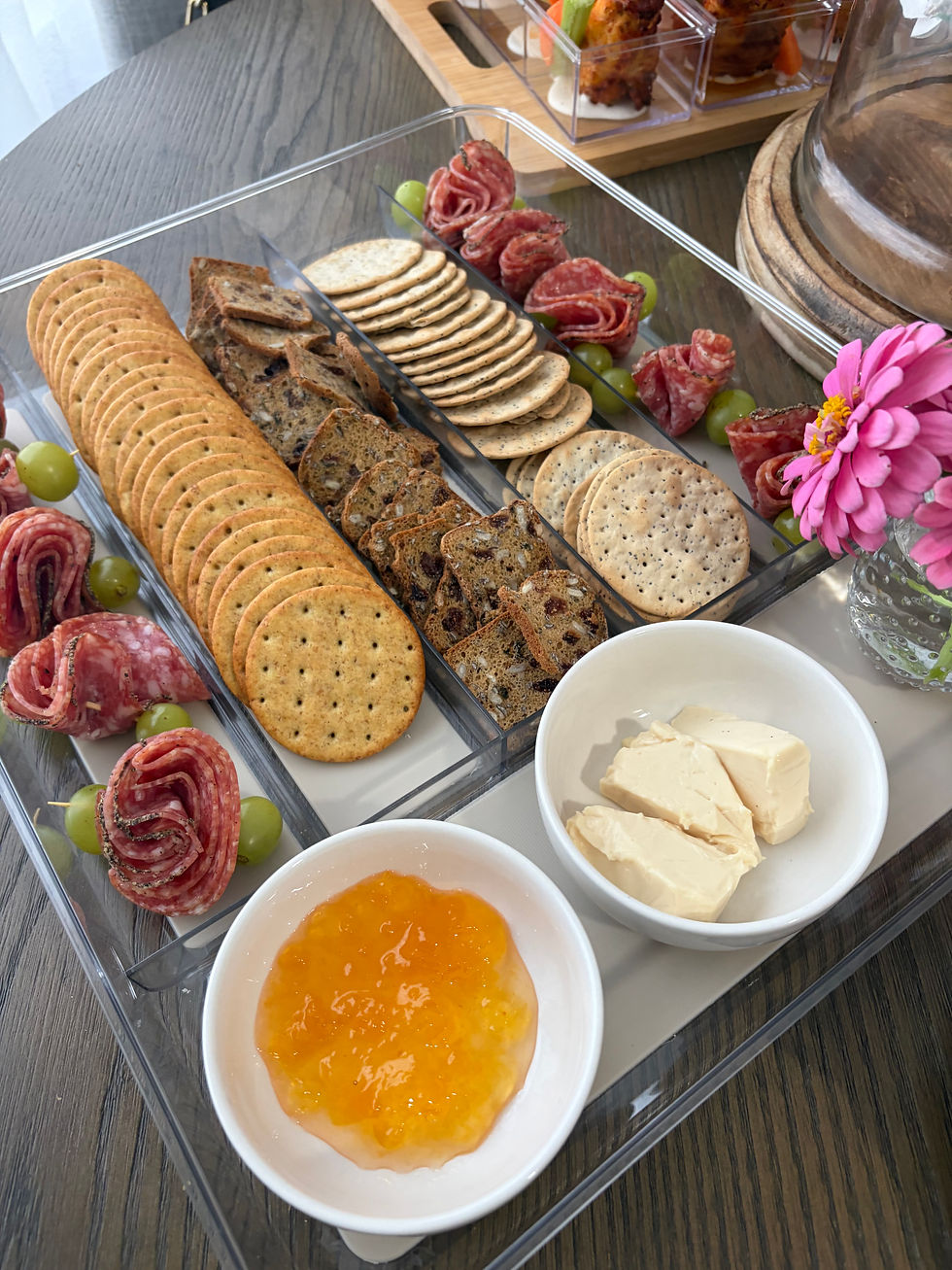 Connie’s  Salami, Cheese and Cracker Charcuterie Board