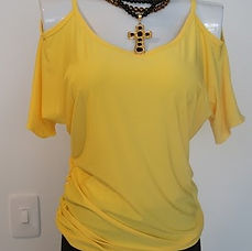 Blusa Amarilla Cuello Vanguardista