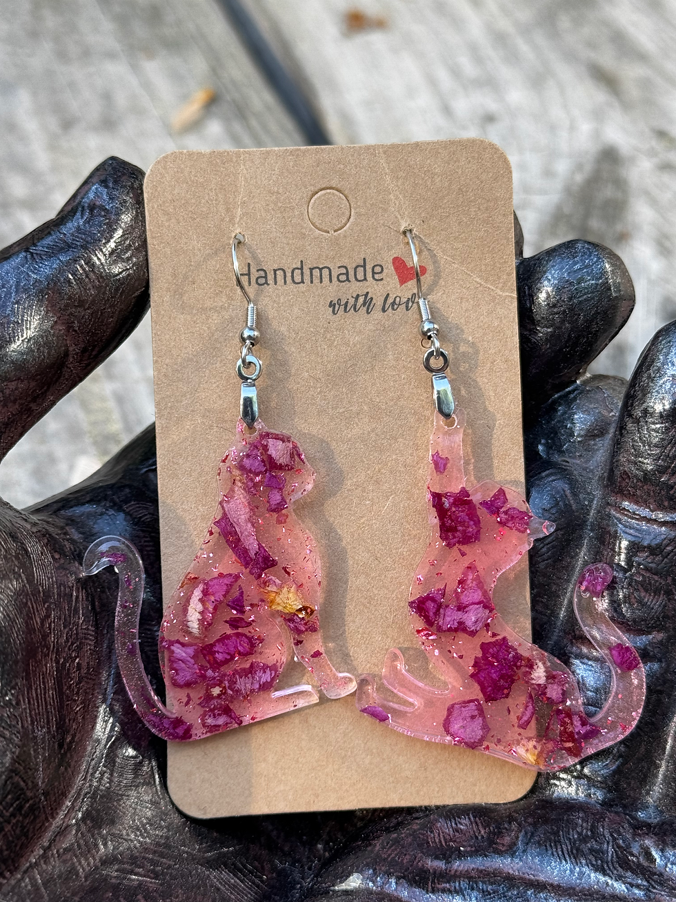 Thumbnail: Customzied Large Cat Earrings