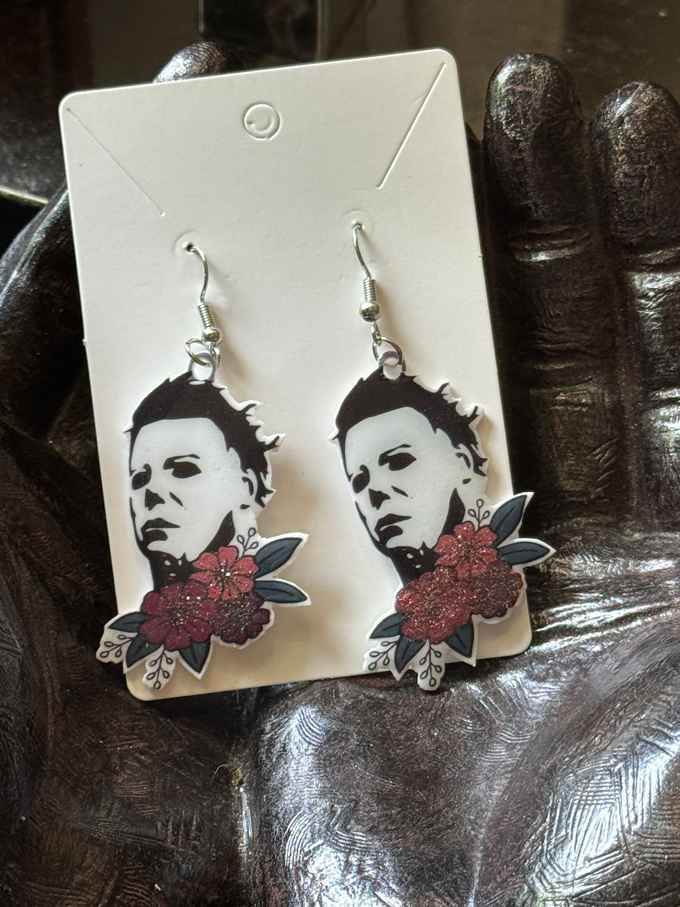 Thumbnail: Mask Character Horror Movie Spooky Earrings