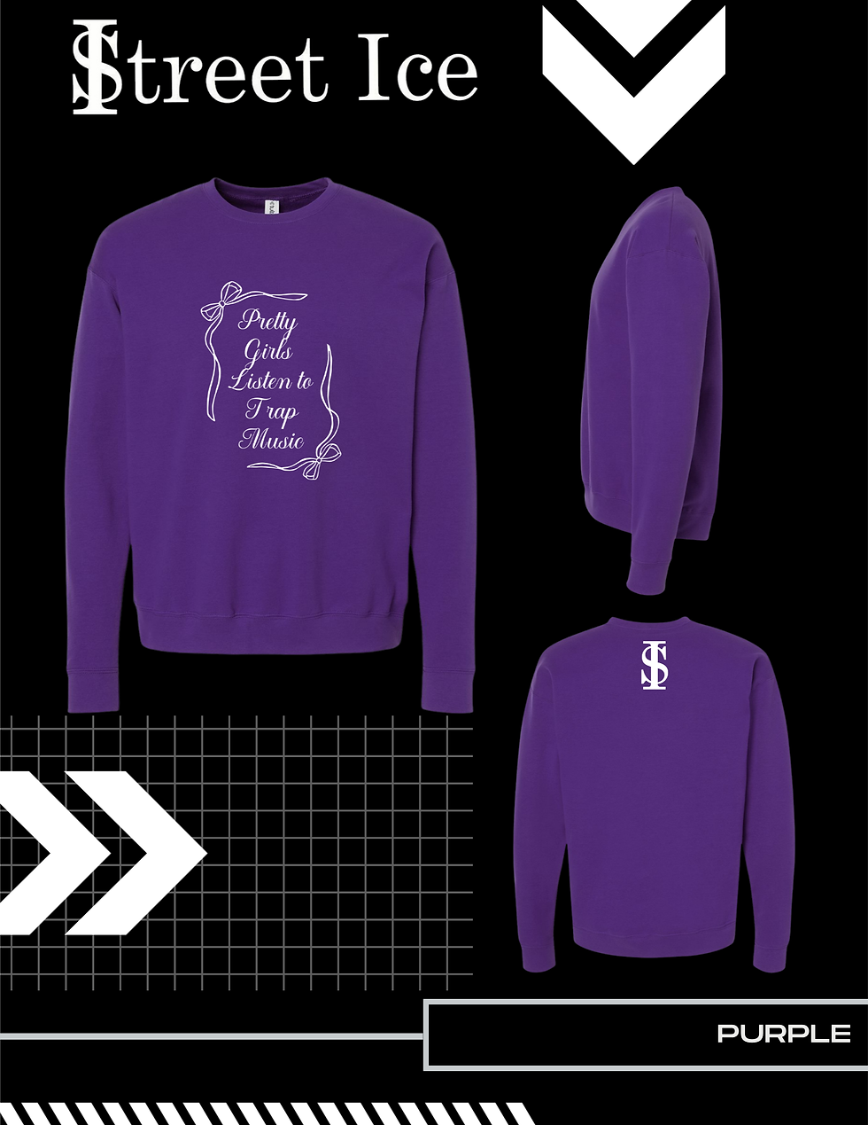 Thumbnail: Pretty Girls Listen to Trap Music Tultex Sweatshirt