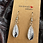 Thumbnail: Small Tear Drop Shimmer Stone Customized Earrings