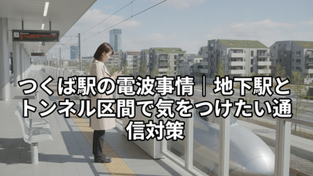 つくば駅の電波事情|地下駅とトンネル区間で気をつけたい通信対策
