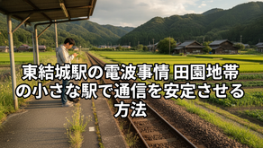東結城駅の電波事情 田園地帯の小さな駅で通信を安定させる方法