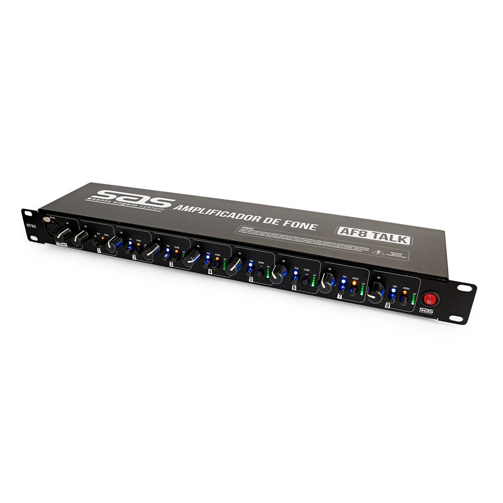 Amplificador de Fone Santo Angelo 8C AF8 TALK