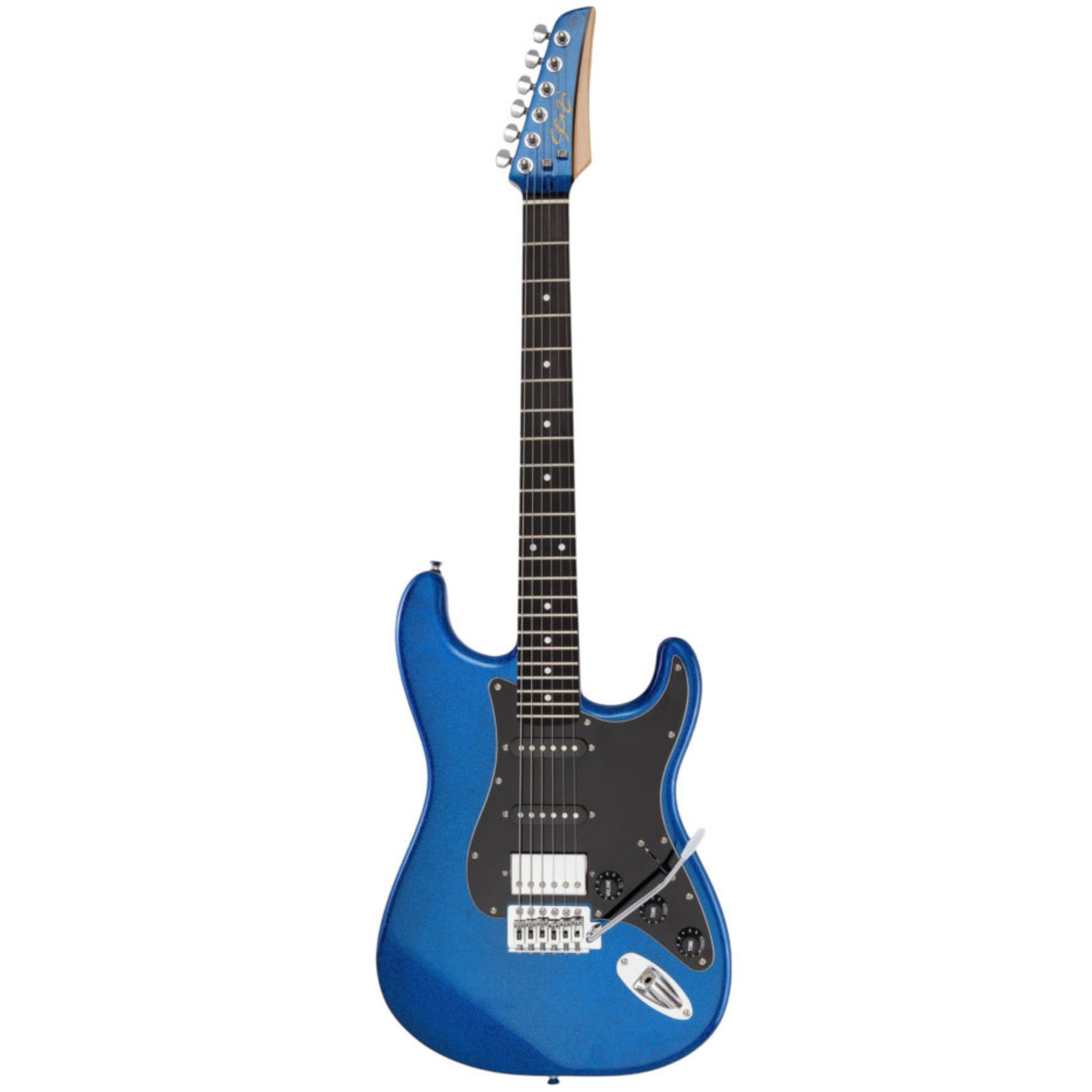 Guitarra Seizi Fun Strato HSS Katana Musashi PH BPG BK - Royal Dark Blue Sparkle