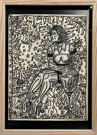 Massage de grosse tête au milieu d'un monde énervé 