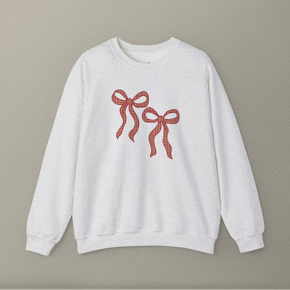 Thumbnail: Gingham Double Bow Crew