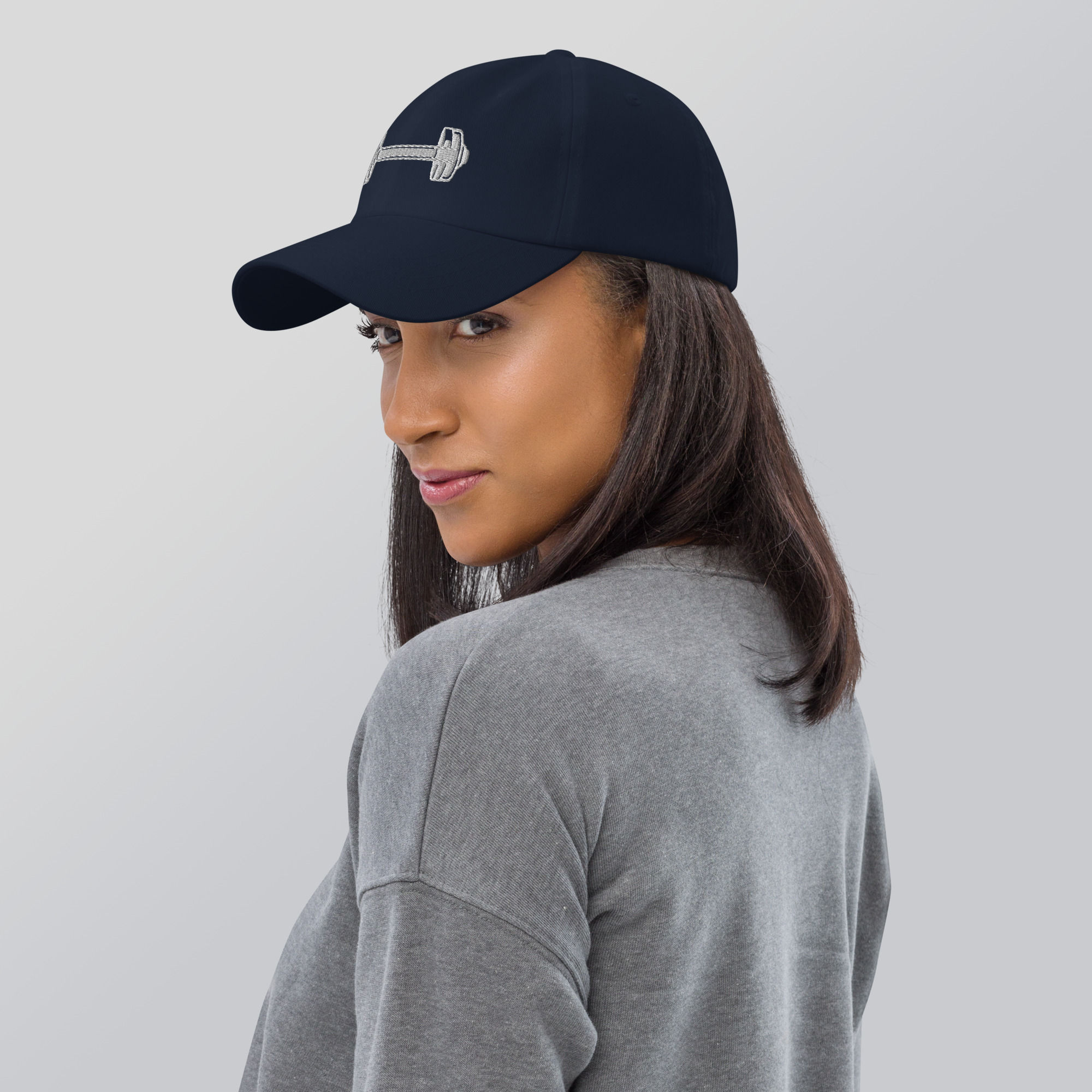 Dumbbell – Embroidered Classic dad hat, Adjustable fit