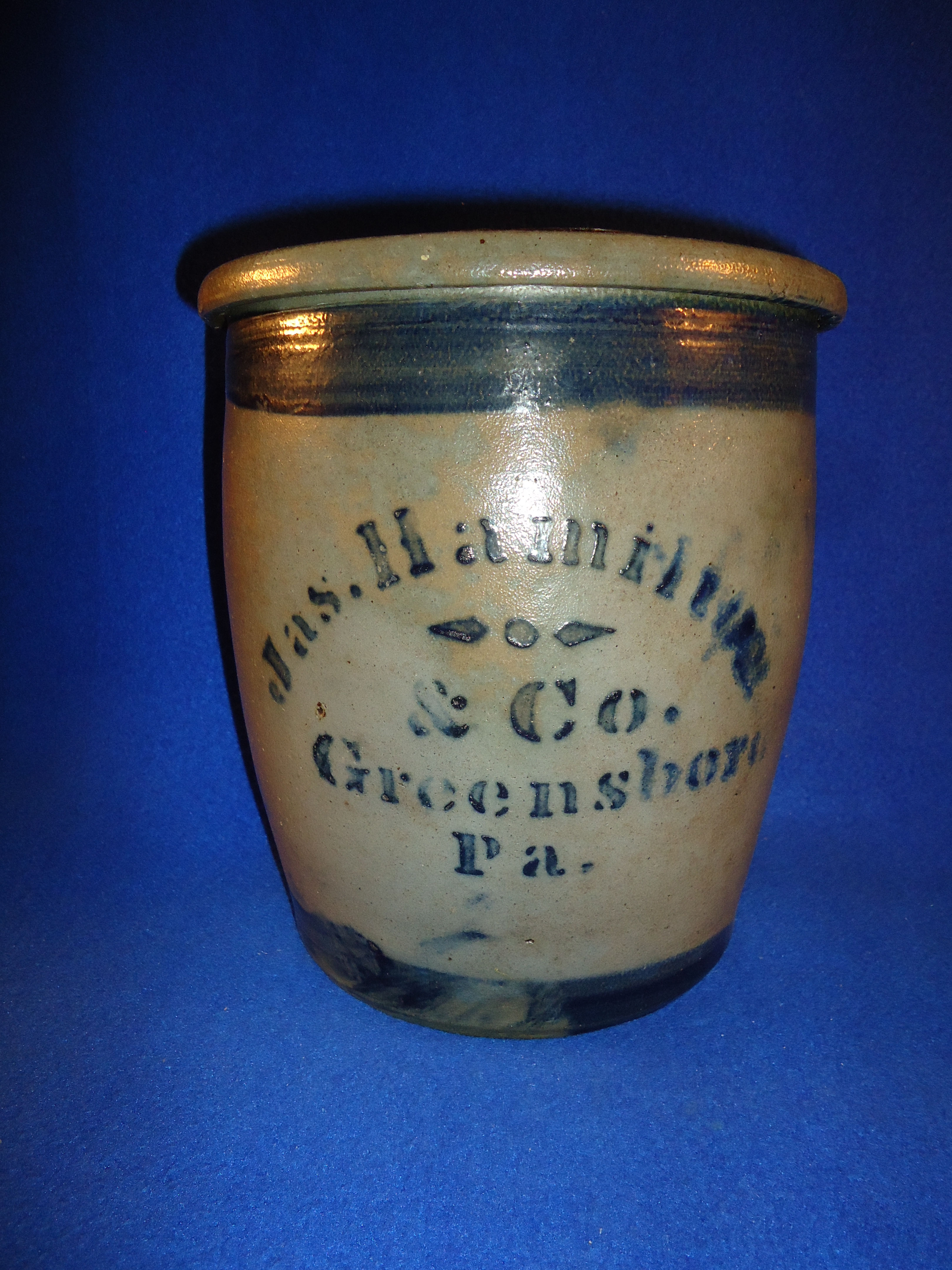 James Hamilton, Greensboro, Pennsylvania Stoneware Cream Pot #11687