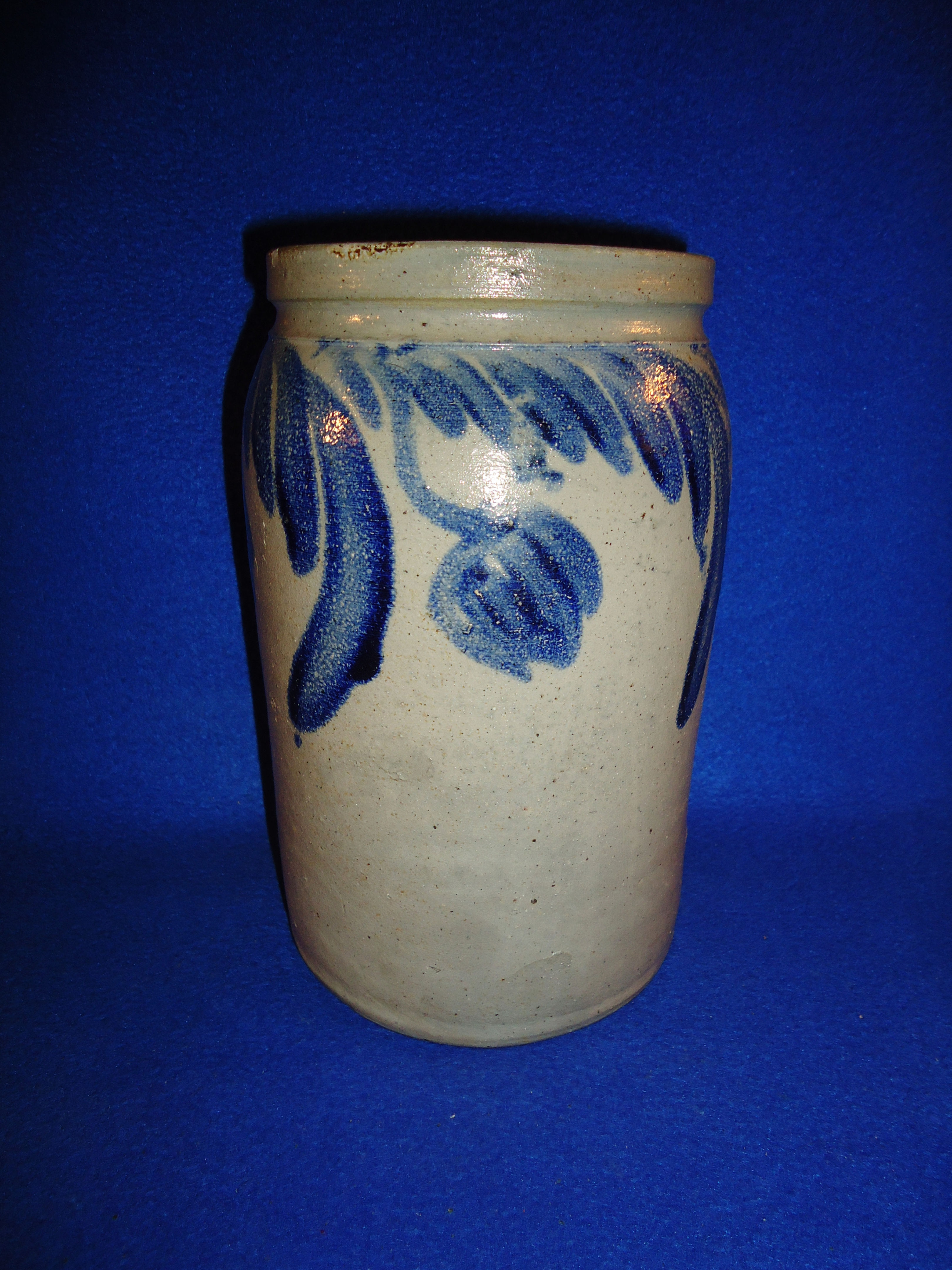 Circa 1840 Stoneware Jar with Dangling Tulips from Baltimore, Maryland #3158