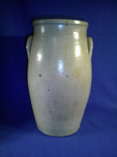 Circa 1860 3 Gallon Stoneware Churn from NE Ohio #12047 | Doc's Crocks