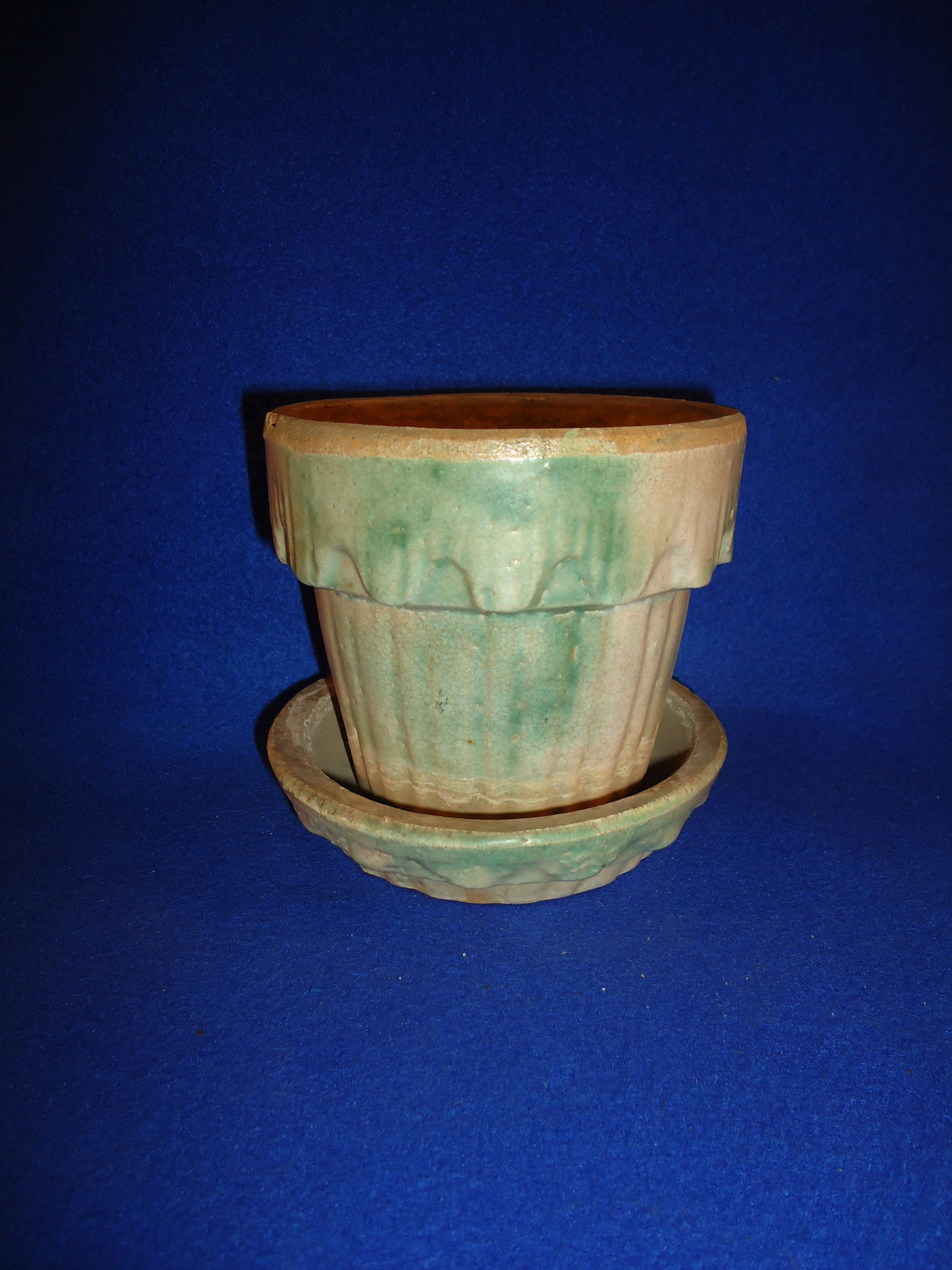Houghton Pottery, Dalton, Ohio Stoneware Flower Pot, #5030
