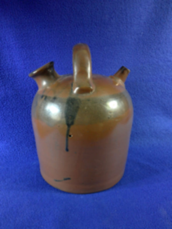 Late 19th Century 1 Gallon Stoneware Harvest Jug from the Midwest #12442