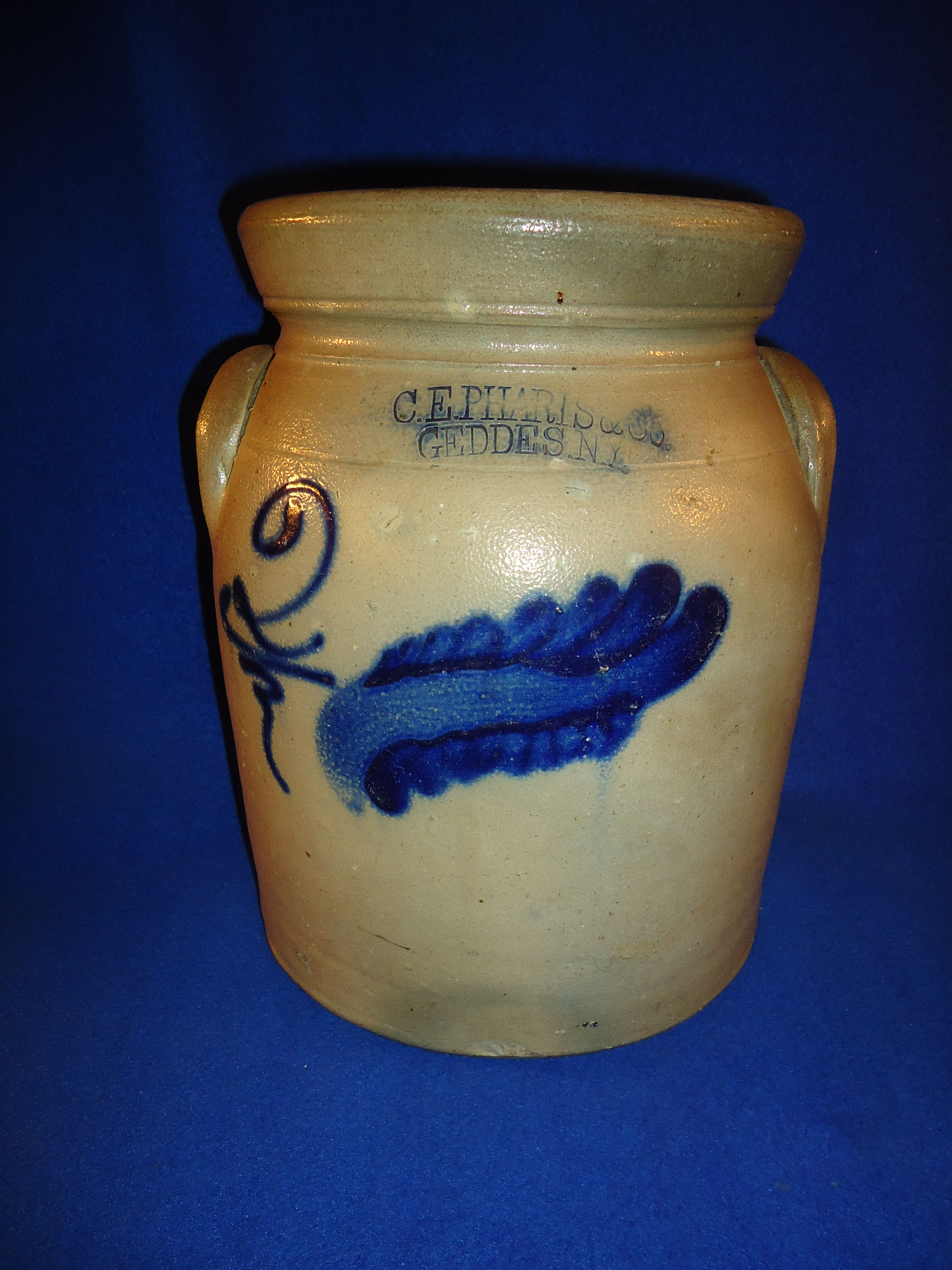 C. E. Pharis, Geddes, New York Stoneware Preserve Jar #11865