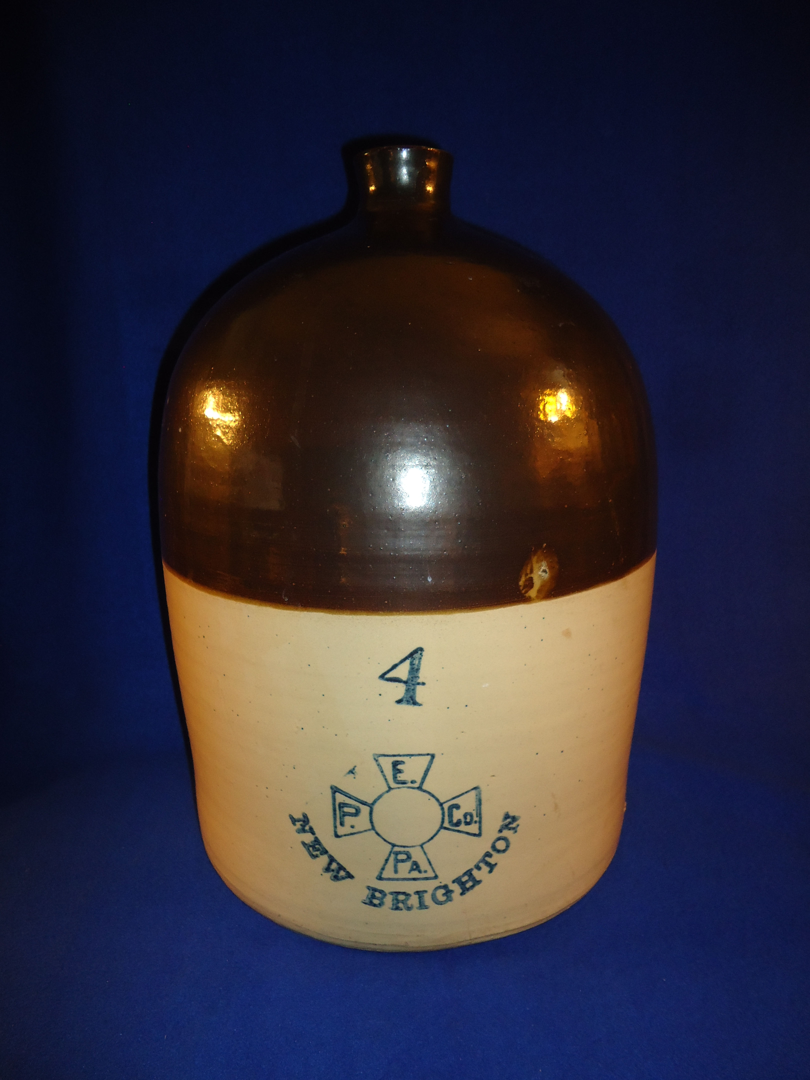 Enterprise Pottery, New Brighton, Pennsylvania Stoneware 4 Gallon Jug #11674