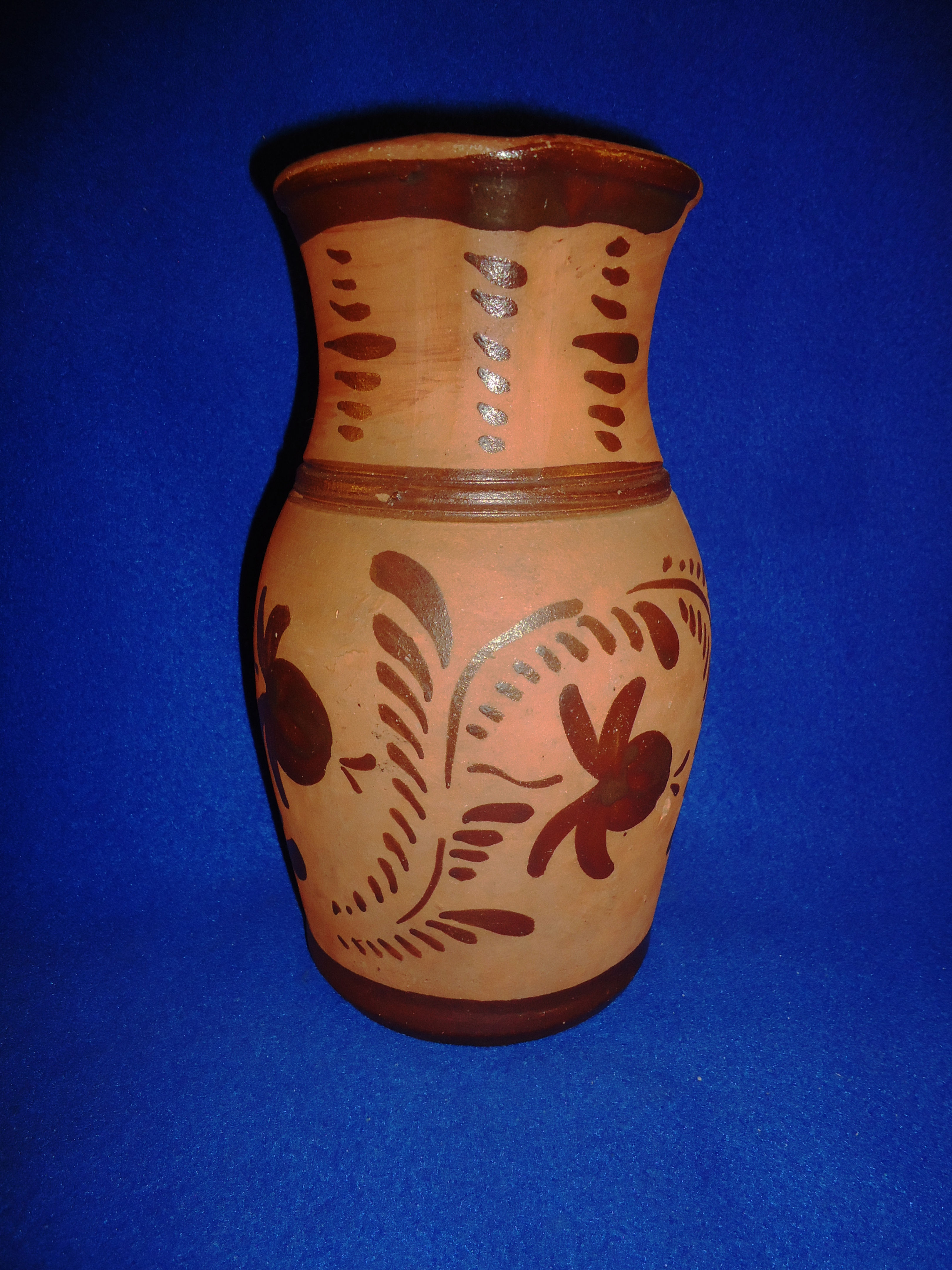 Circa 1880 Stoneware Tanware Pitcher from New Geneva, Pennsylvania #11242