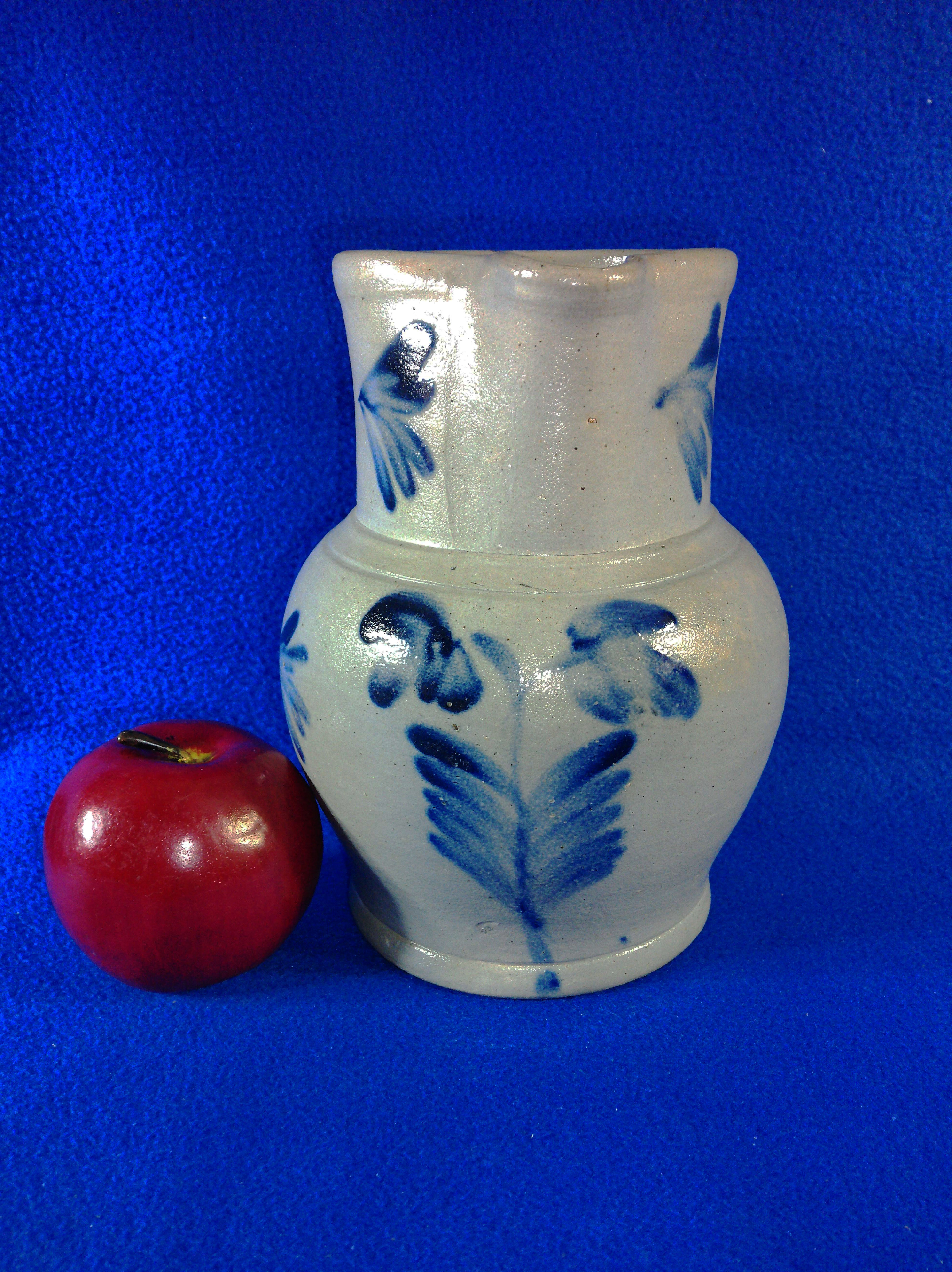Circa 1850 1 Gallon Stoneware Pitcher from Baltimore, Maryland #12315