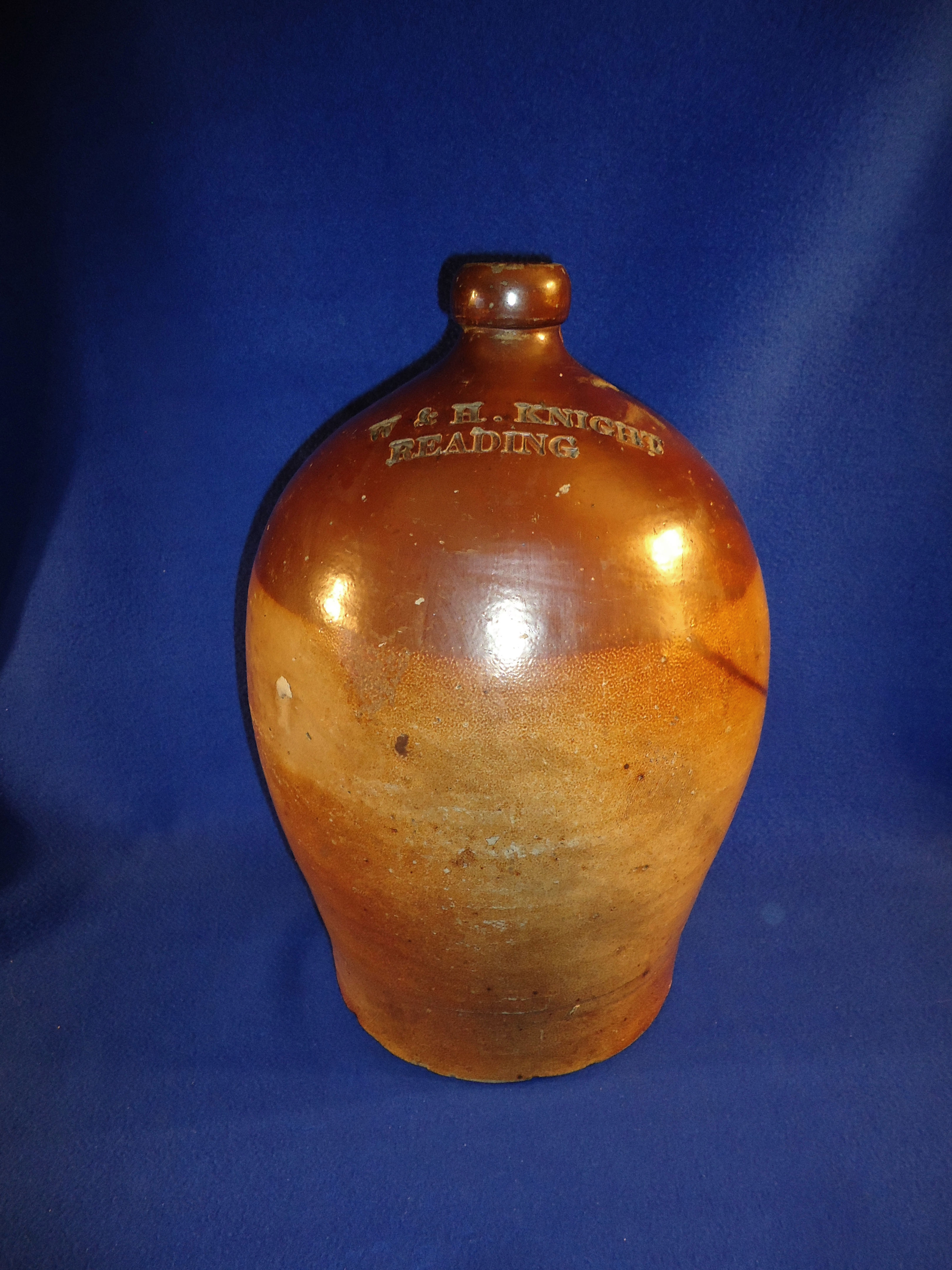 Mid-19th Century 2 Gallon Jug from Reading, England #7693