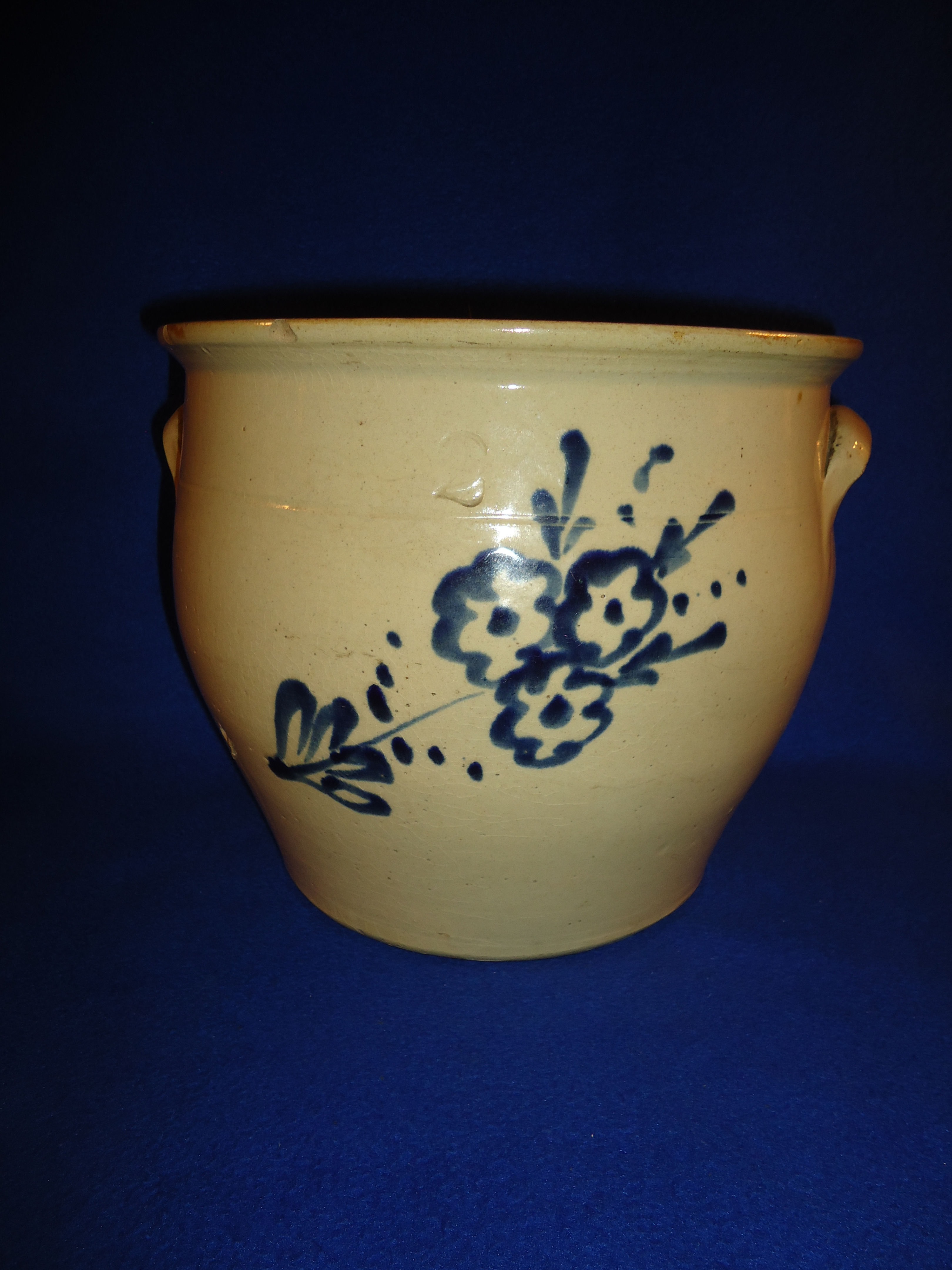 Circa 1900 Fulper Pottery, Flemington, New Jersey 2 Gallon Cream Pot #8923