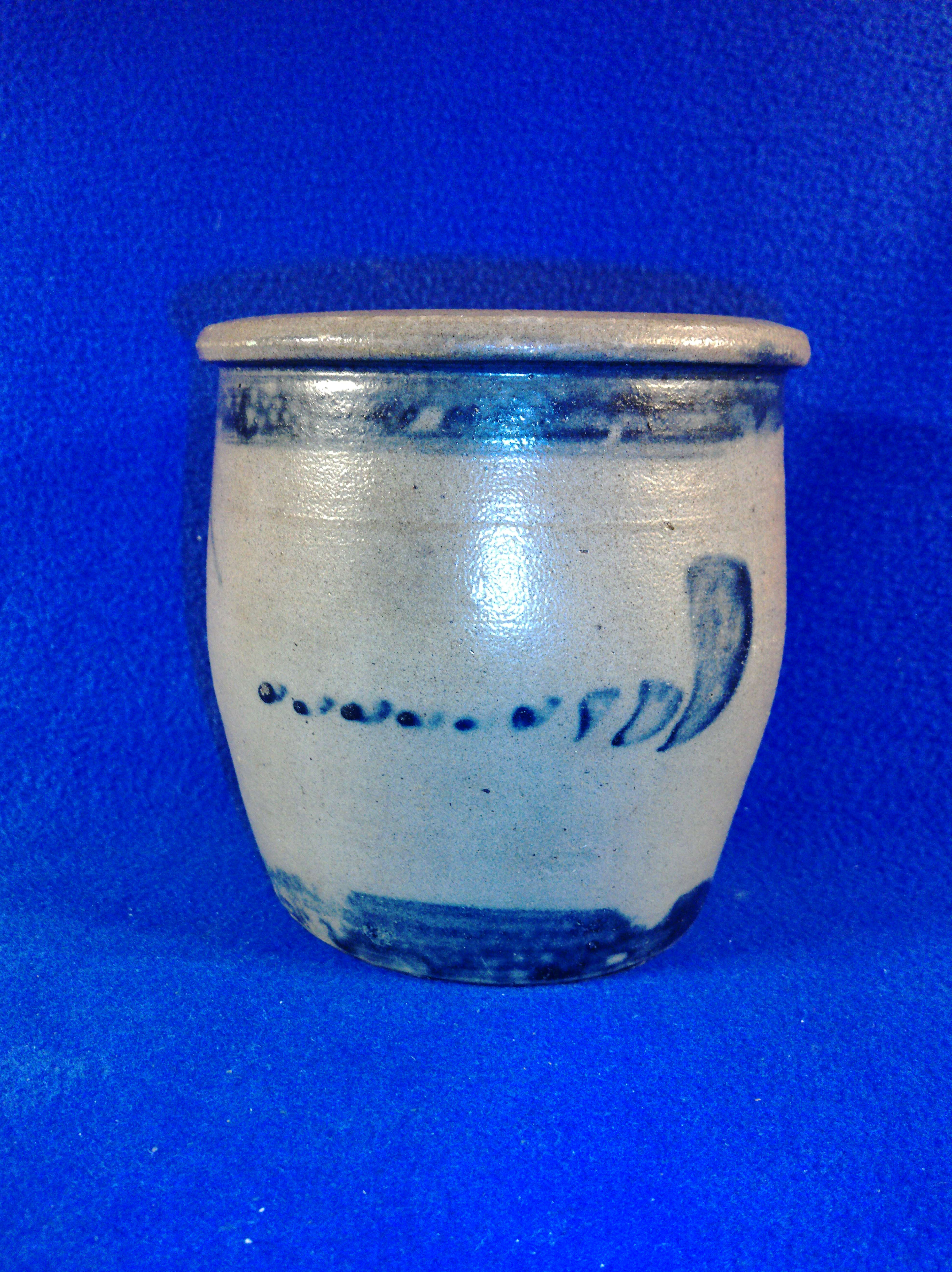 Circa 1870 Stoneware Cream Pot from Southwest Pennsylvania #12202