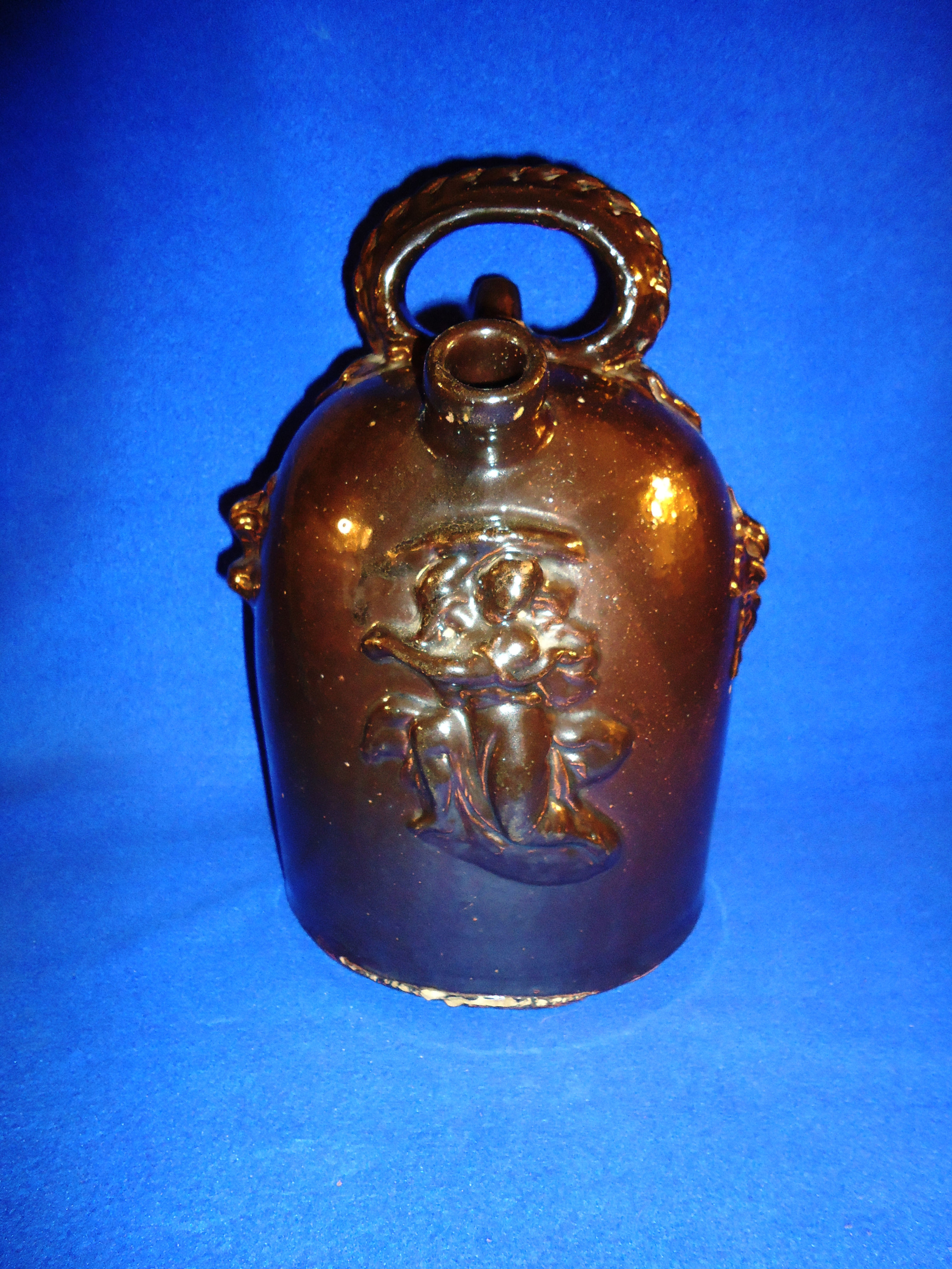 Fancy Stoneware Harvest Jug by J. H. Waggoner, Beaver, Pennsylvania #8165