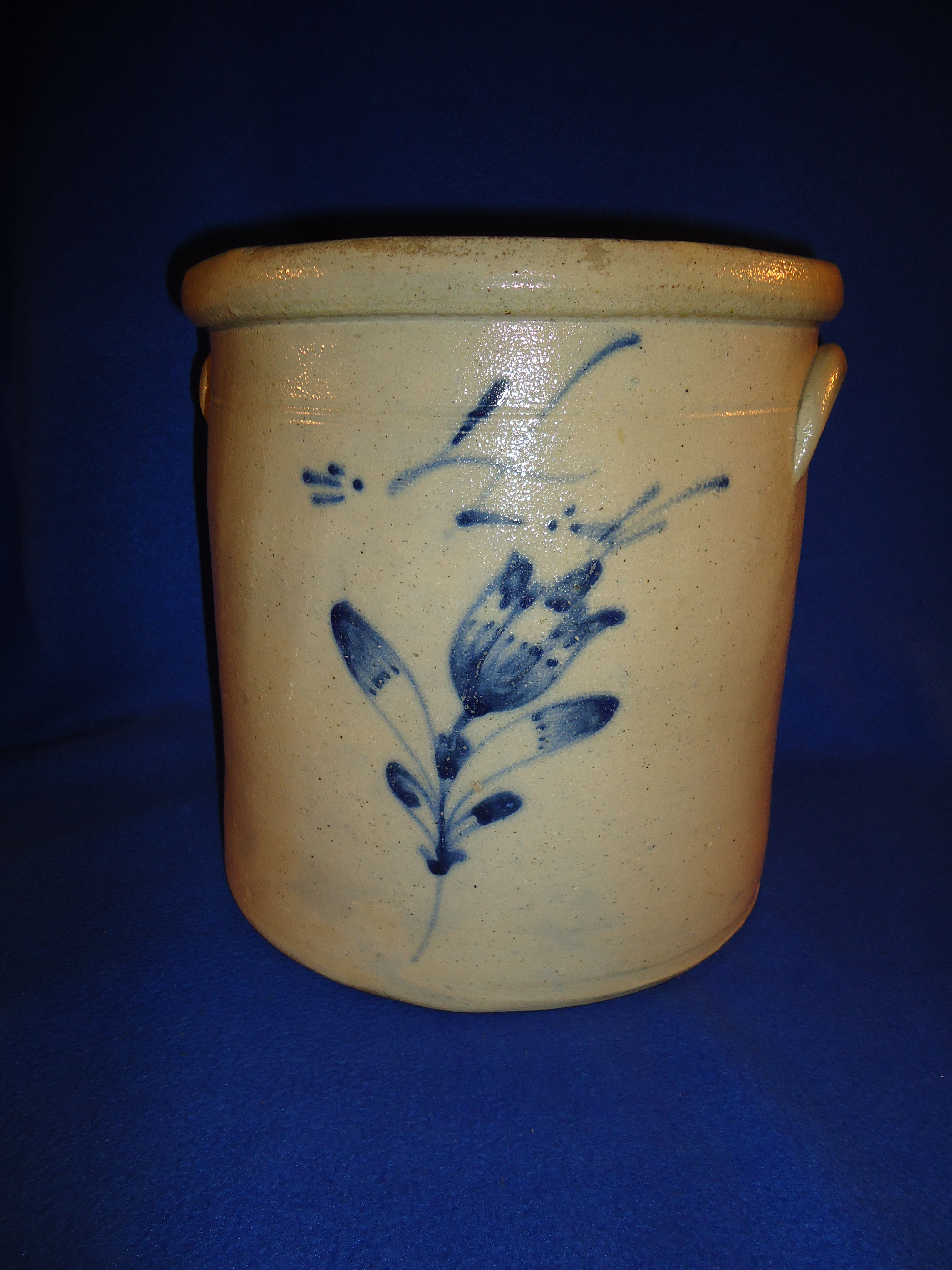 Circa 1870 4 Gallon Stoneware Crock from Northeast Ohio #9552