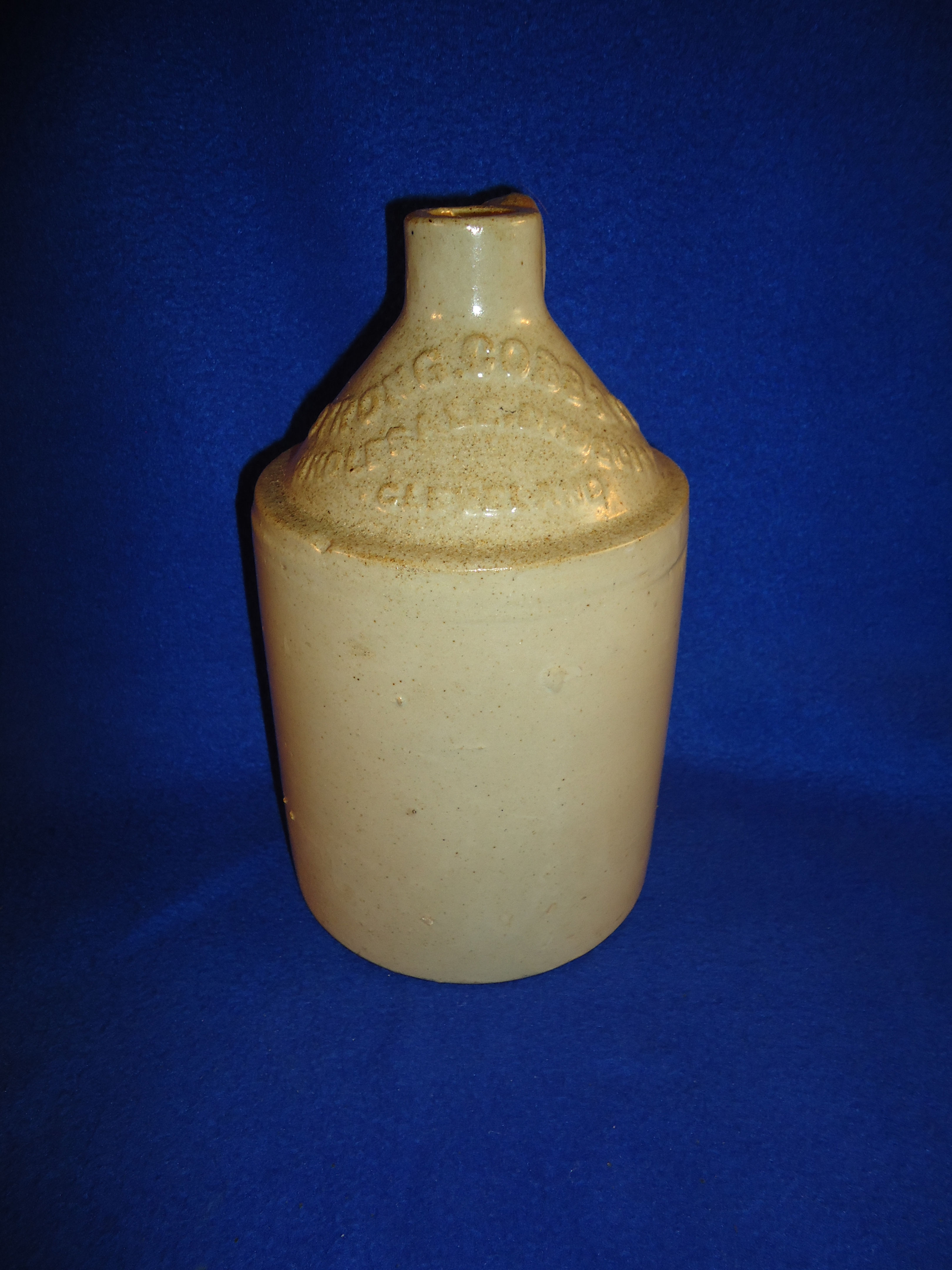 Strong, Cobb Wholesale Druggist, Cleveland, Ohio Stoneware Jug #9530